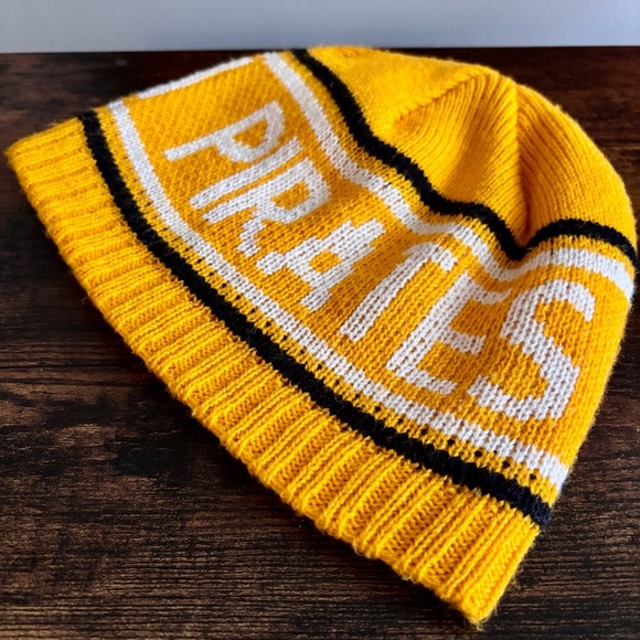MLB| Pittsburgh Pirates ‘47 Brand Yellow/Black Knit Beanie Hat Adult Sz O/S - Picture 3 of 4